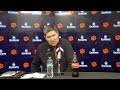 Brad Brownell after Clemson's win over Boston College