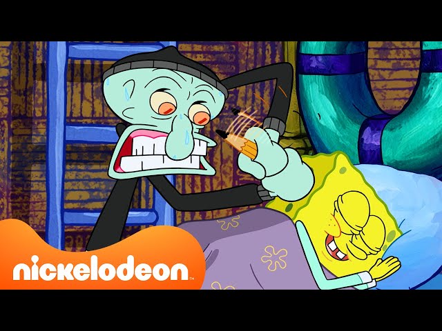 Spongebob | Squidward Mencoba MENGHAPUS Ingatan SpongeBob! | Nickelodeon Bahasa class=