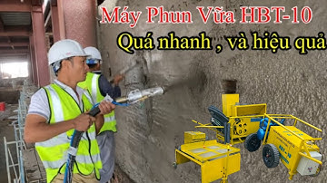 Máy phun vữa trát tường HBT-10 +13 bàn giao cho anh Hải ở Thái Nguyên | Thái Vương #mayphunvua