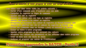 Formation Windows, BATCH et la ligne de commande - Partie 3