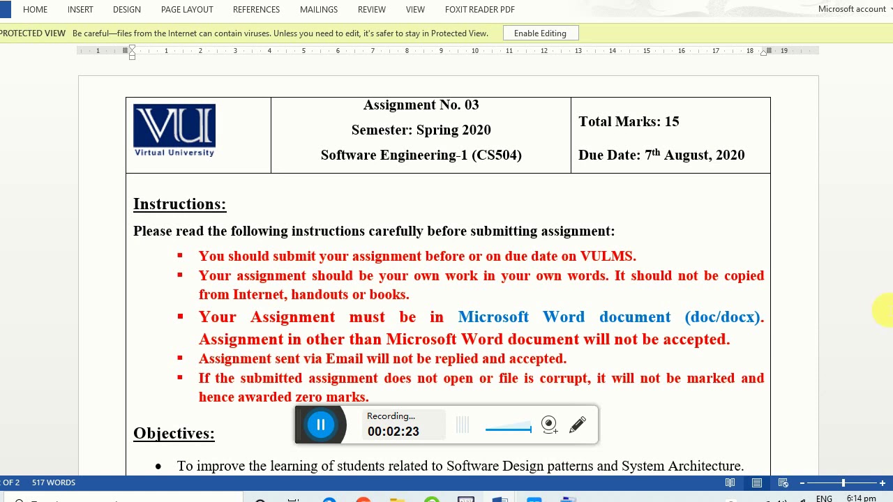 cs504 assignment no 3 solution 2020 100% correct