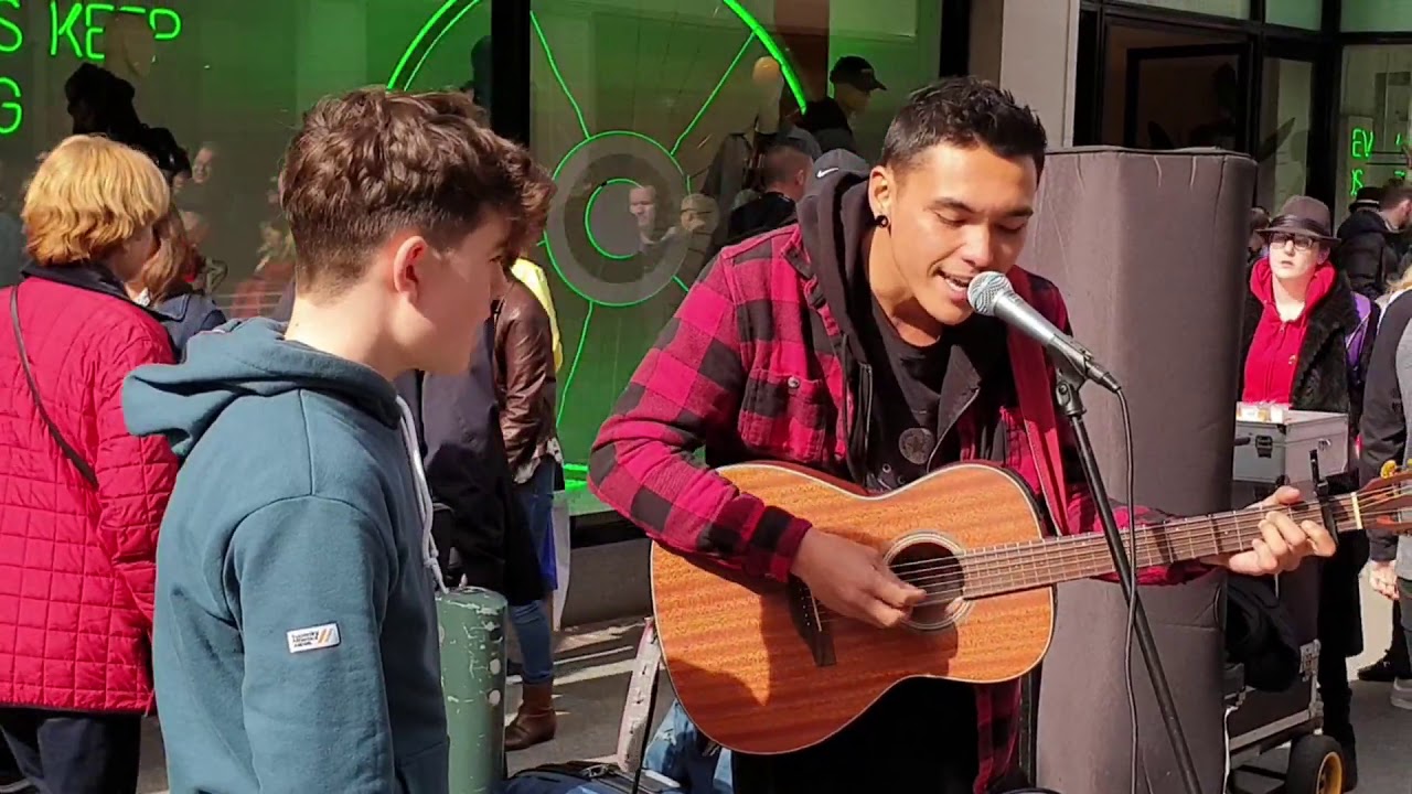 Padraig Cahill joined by Jacob Koopman Cover of All Of Me Live Grafton Street