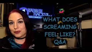 What should I feel in my throat when Screaming?