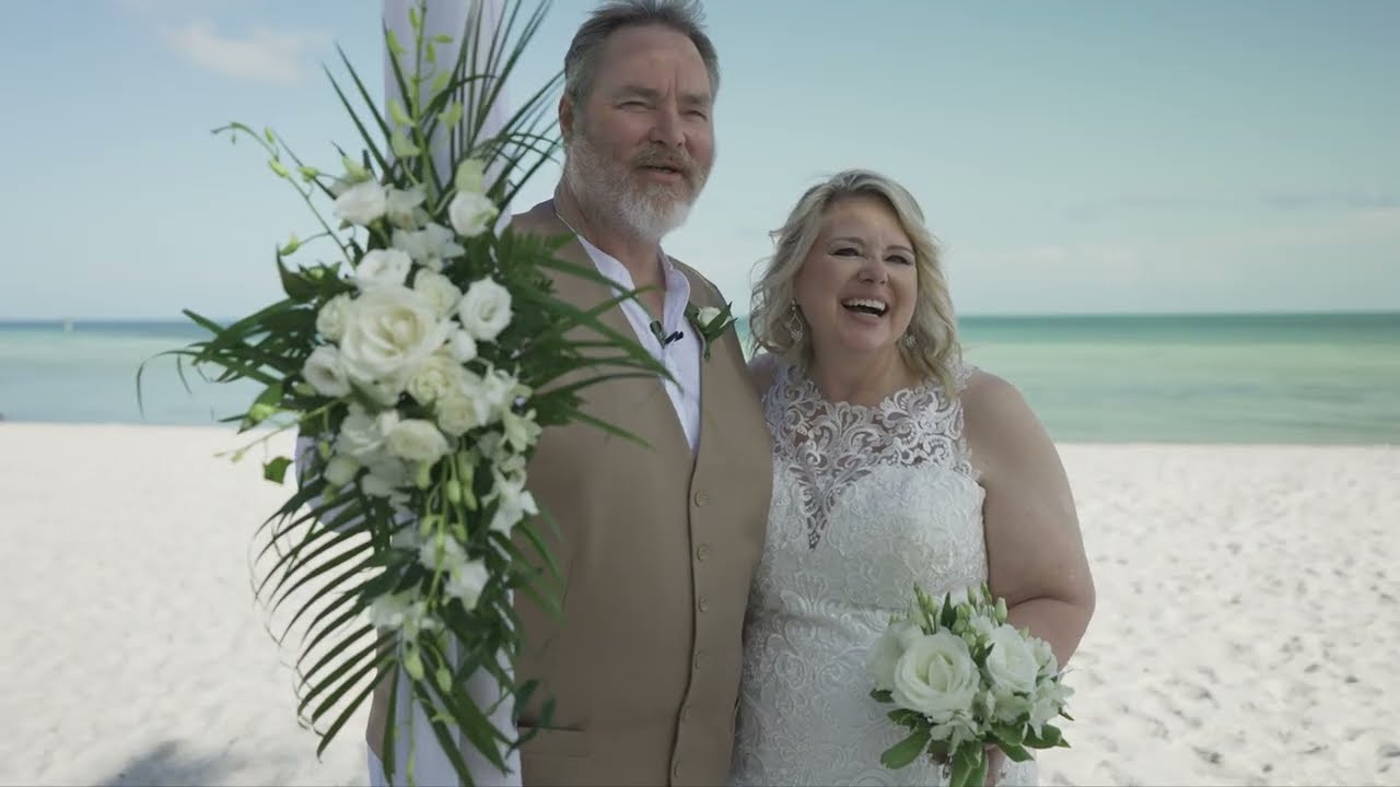Elopement on Smathers beach! Anna and Ed. With Southern Most Wedding Day!