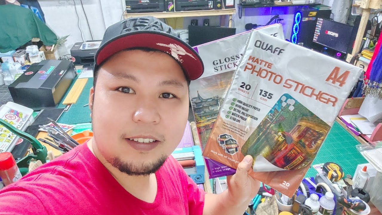 QUAFF PHOTO STICKER REVIEW using Dye and Pigment Ink.