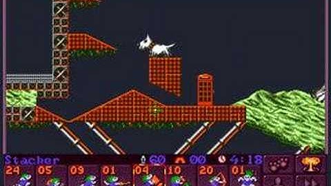 Highland, level 2; a Lemmings 2 walkthrough