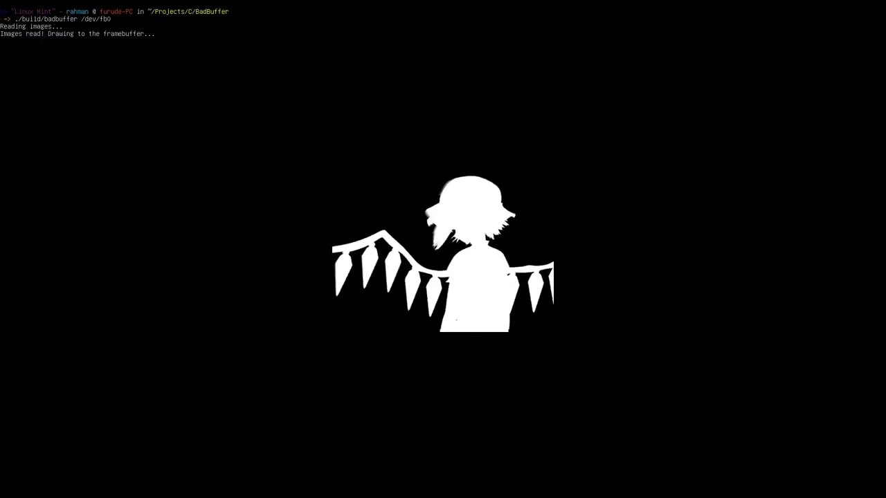 Bad Apple on the Linux Framebuffer