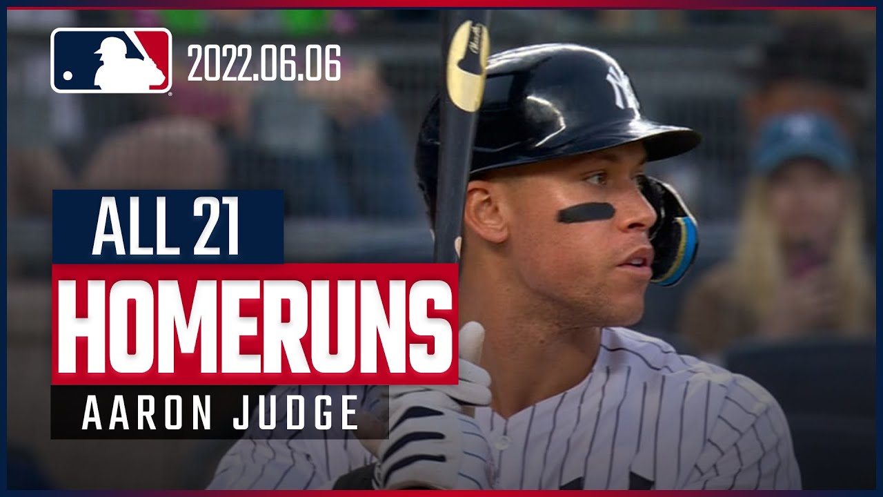MLB】今季20号に1番乗り！！アーロン・ジャッジ全21HR集 - YouTube