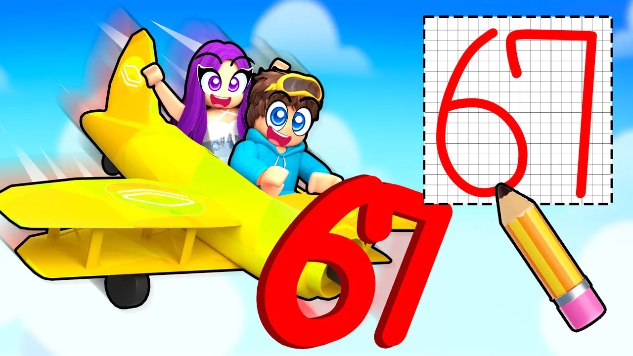 DRAW A PLANE to Fly in Roblox..