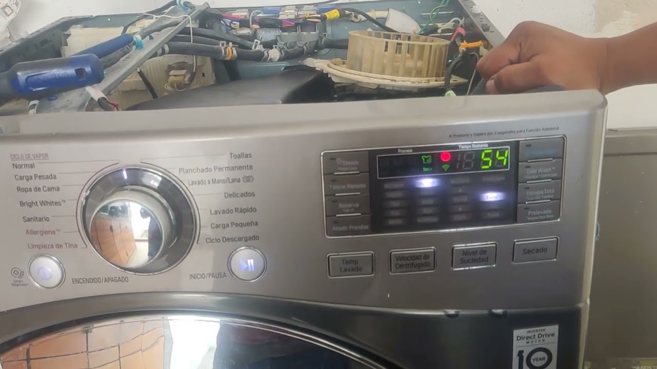 cómo reparar lavadora LG error dhe y por qué se debe
