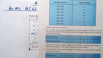 Ex 14.3 Q(6) | Chapter:14 STATISTICS | NCERT Maths Class 10 | CBSE Board