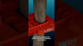 Underwater Pile Cutter in Action | Efficient Cutting of Steel &amp; Concrete Piles