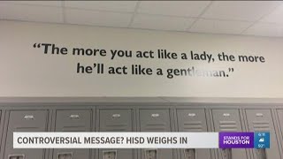 Houston ISD weighs in on controversial message