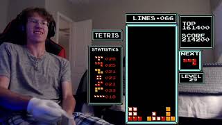 NES Tetris - that setup was definitely intentional