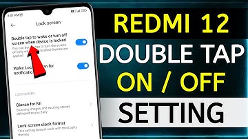 Redmi 12 5g Double Tap To Screen Off | how to enable double tap turn on off redmi 12 | redmi 12 5g