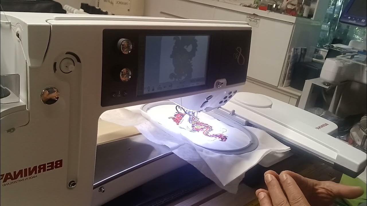 Bernina 830 Beginning Embroidery - YouTube