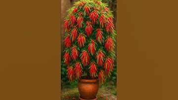 Fresh Chili Harvest from Plant 🌶️ | Handpicked Red Chili with Scissors | Satisfying Farm Moment