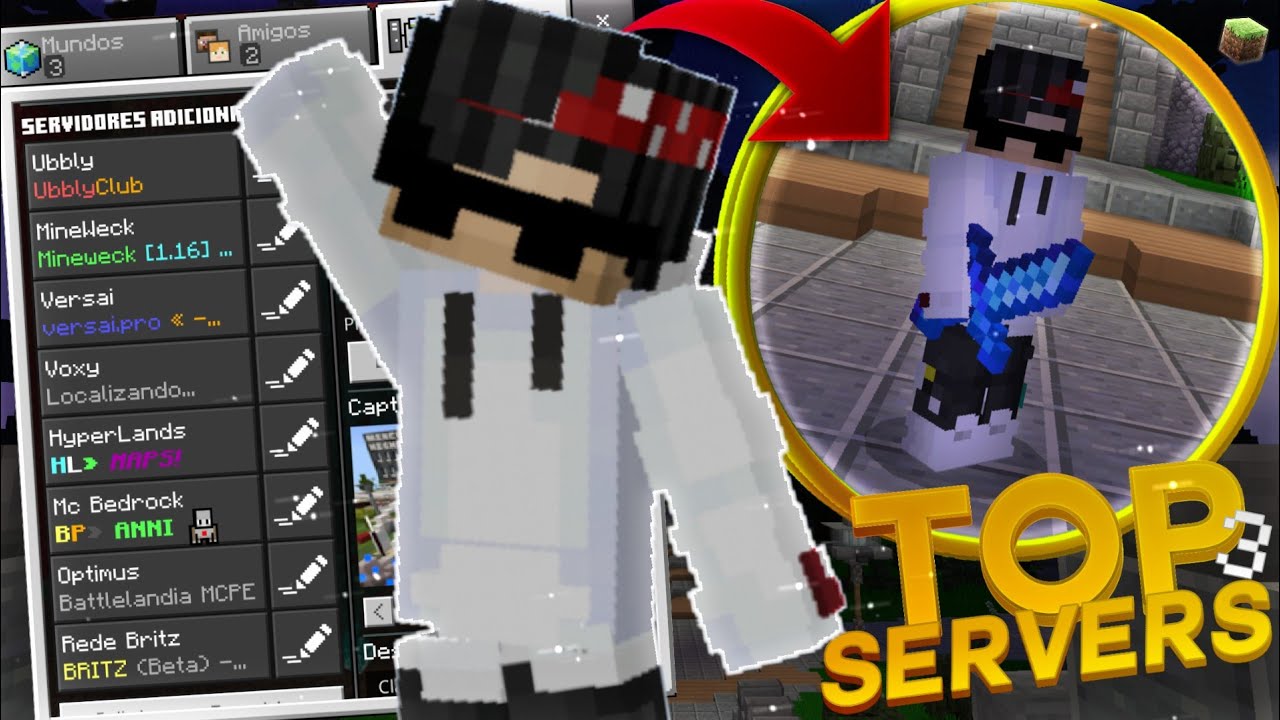 Top 3 MCPE Servers 2020 1.16.40+/ Factions, SkyWars, KitPvP / Minecraft