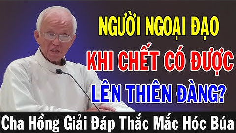 NGƯỜI NGOẠI ĐẠO KHI CHẾT CÓ ĐƯỢC LÊN THIÊN ĐÀNG? - Lm Micae Phạm Quang Hồng Giải Đáp Thắc Mắc