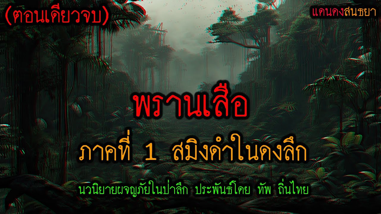 พรานเสือภาค 1 สมิงดำในดงลึก (ตอนเดียวจบ) l แดนดง นิยมไพร