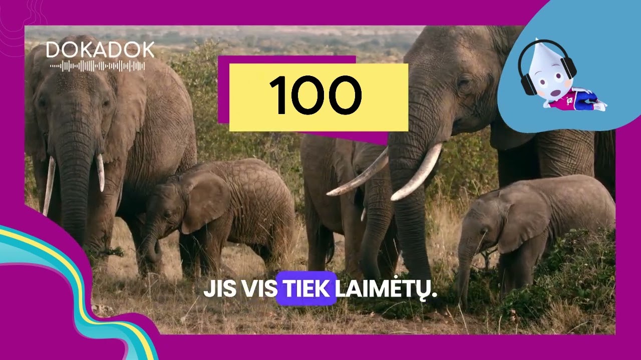 100-asis DOKADOK podcast epizodas vaikams.