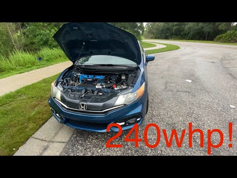 FBO 9th gen civic si (budget build) 240whp! - YouTube