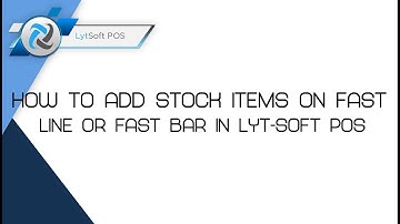 How to add Stock Items to fast line