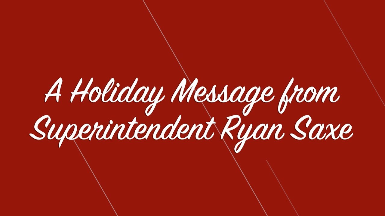 Holiday message