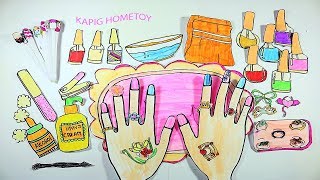 Paper doll dress up Handmade paper Crafts DIY