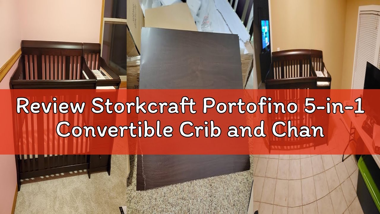 Review Storkcraft Portofino 5-in-1 Convertible Crib and Changer (Espresso) – Crib and Changing -Tabl