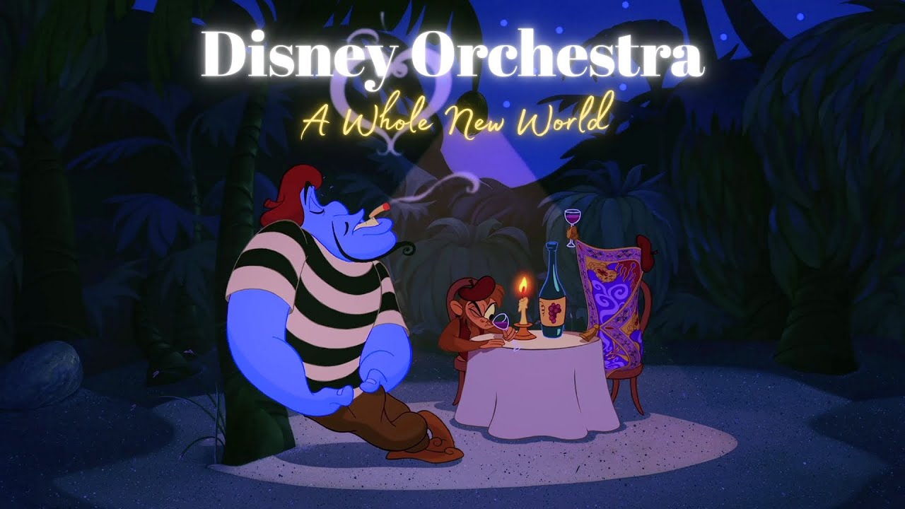 [𝗽𝗹𝗮𝘆𝗹𝗶𝘀𝘁] Aladdin Orchestra Music | A Whole New World | Romactic Vibes for Valentine Day
