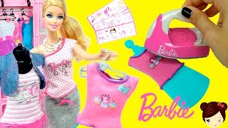 Decoramos la Ropa de Barbie con de Juguete - Barbie Plancha Crea Tu Moda - YouTube