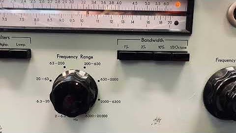 Bruel & Kjaer Audio Frequency Analyzers