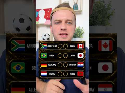 Pronostics 1/16eme de finale Coupe du Monde ! #pronostic #football #coupedumonde