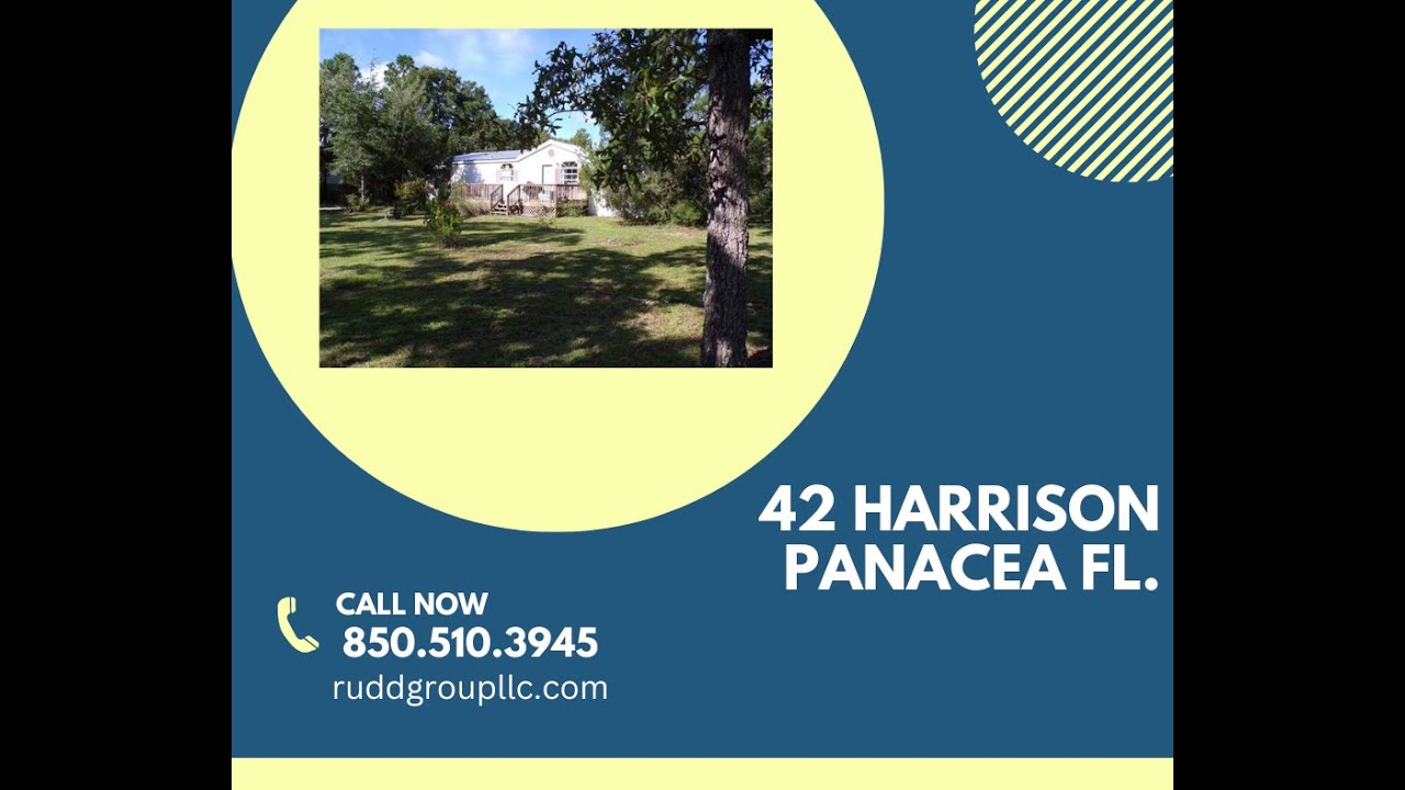 42 Harrison Street Panacea Fl. YouTube