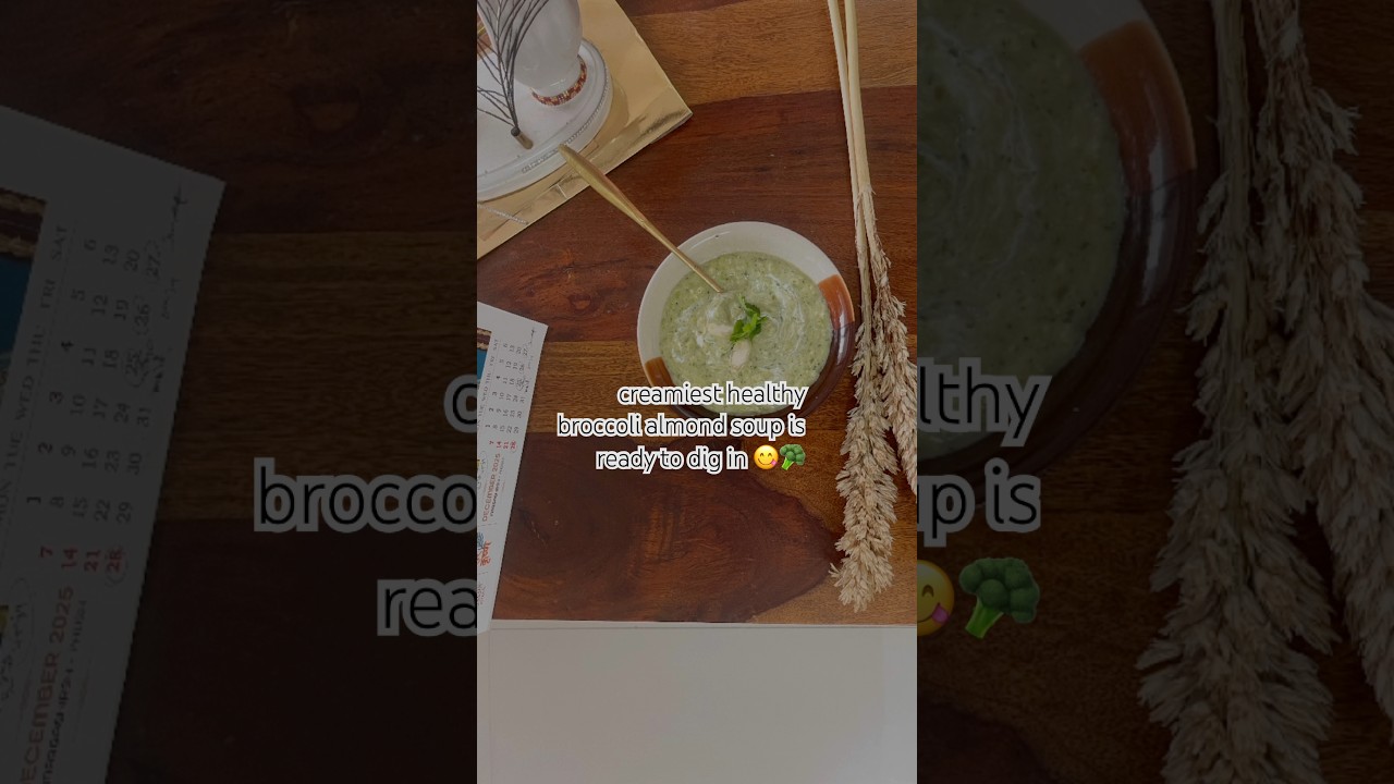 Healthy broccoli almond soup must try in winter 