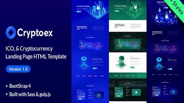 Trypto ICO and Cryptocurrency Landing Page HTML Template | Themeforest Website Templates and Themes
