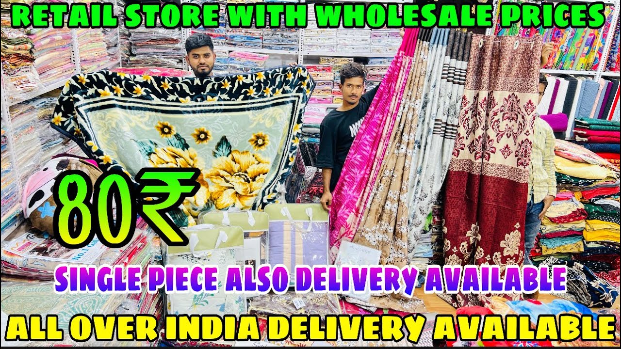 Charminar Wholesale Blanket Bedsheet Handloom Curtains Doormat