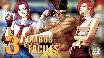 3 Combos fáciles | Athena Asamiya, Joe Higashi & Vanessa - KOF 2002 Magic Plus [Tutorial]