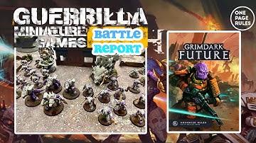 Grimdark Future: ADVANCED RULES Battle Report - Robot Legions vs. Saurian Starhost - 2000pts