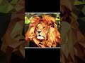 How do you make a low poly lion in Illustrator? #shorts