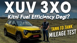 XUV 3XO Fuel Efficiency Test | 131PS 3XO Petrol TC vs Sonet DCT FE Comparison Analysis