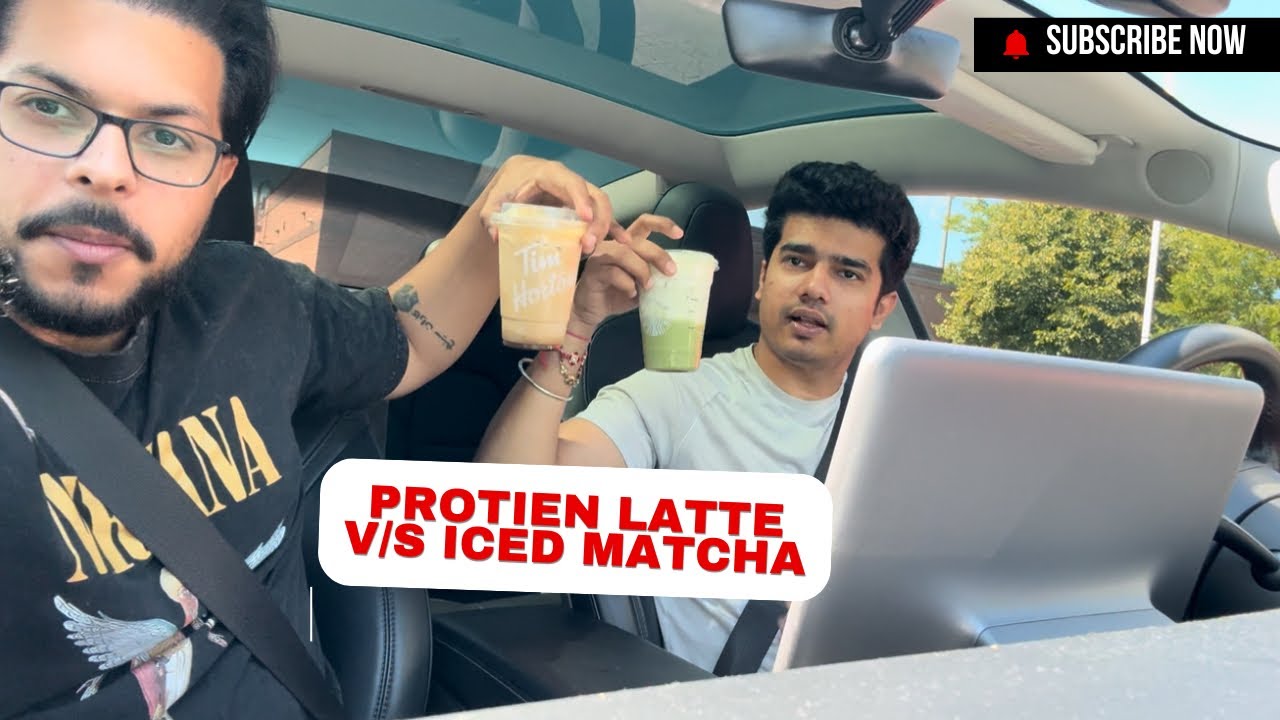 Starbucks Iced Matcha vs Tim Hortons Protein Latte — Which One Wins? 🥤Prayers for Punjab Floods