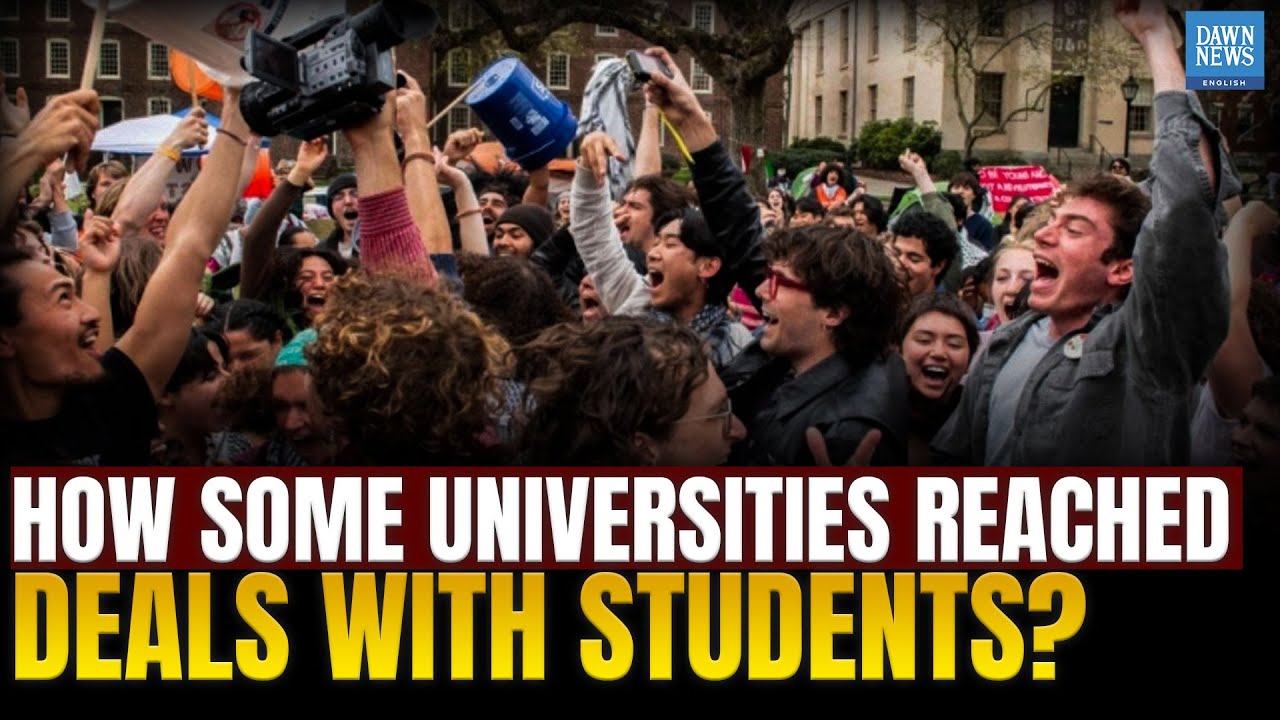 How Some Universities Reached Deals With Students | Israel Divestment | Gaza | Dawn News English