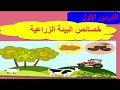 دراسات للصف السادس الابتدائى الوحدة الاولى الدرس الأول(خصائص البيئة الزراعية)ترم1