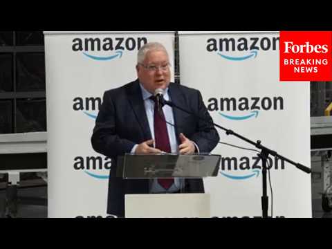 West Virginia Gov. Patrick Morrisey Celebrates Opening Of Amazon Facility In Davisville And Beaver