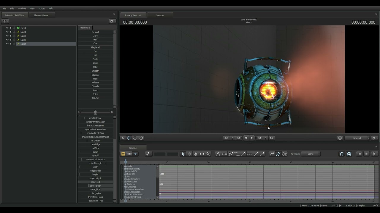 a very basic tutorial on how to light cores in SFM