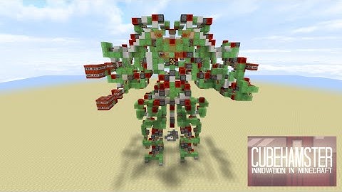 Controllable Two Legged Walking Attack Robot - Colossus [No Mods/ No Command Blocks]
