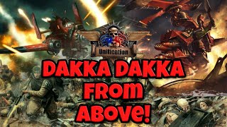 上空からのダッカ！インペリアルガードvsオークエアラッシュ – DoW統一エピックゲーム #orks40k #dow #rts screenshot 5