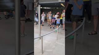 Liberty Bell, tourists and Independence Hall in Philadelphia,PA Profile